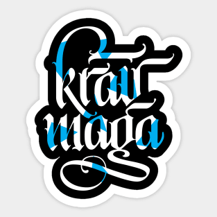 Krav Maga Calligraphy Sticker